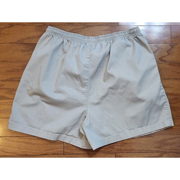 Lands End Womens Khaki Shorts Elastic Waist Drawstring Size 18 - Picture 5 of 10